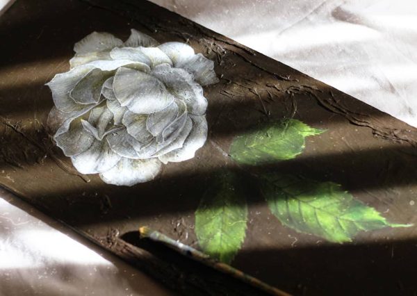 Flor en proceso – Aquarell / Acryl von Lianzhi Artist