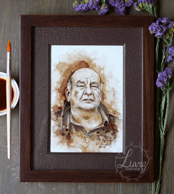 Bellamente enmarcado️ Que sea eterno todo aquello que… – Kaffeemalerei von Lianzhi Artist
