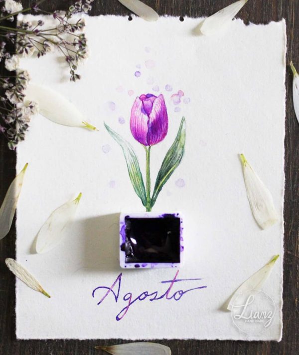 Pequeño tulipán en acuarela – Aquarell von Lianzhi Artist
