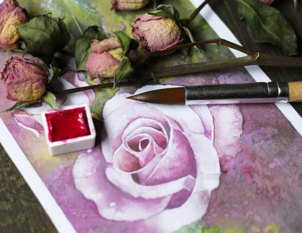Mucho amor para todos Hermoso inicio de semana – Aquarell von Lianzhi Artist