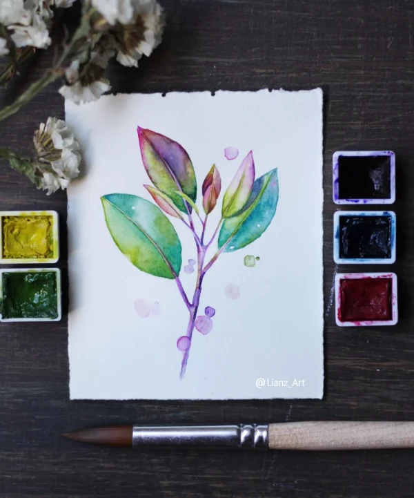 Pequeñas cosas bonitas que hace que cada día seamos más… – Aquarell von Lianzhi Artist