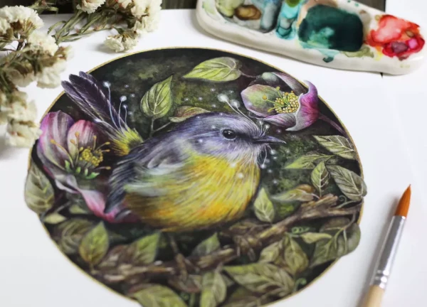 Pequeño guardían – Aquarell von Lianzhi Artist