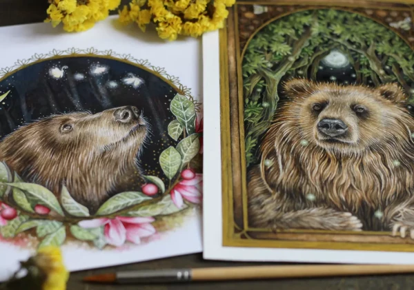 My little guardians – Aquarell von Lianzhi Artist