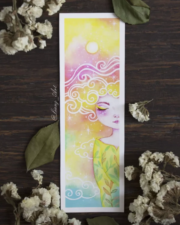 Mi segunda soñadora – Aquarell von Lianzhi Artist